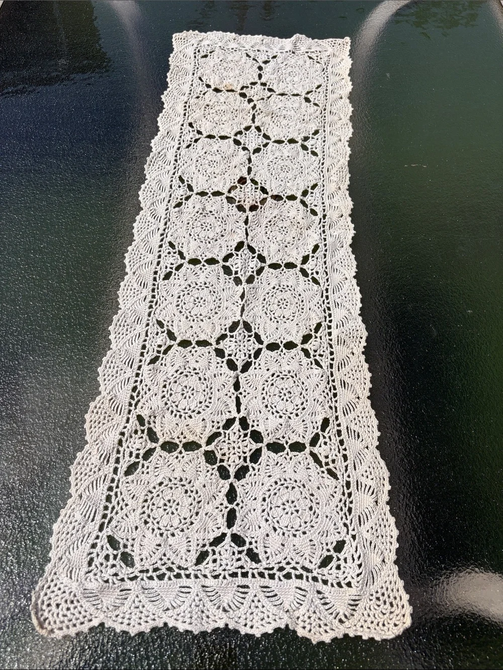 Handcrafted Crochet Table Runner